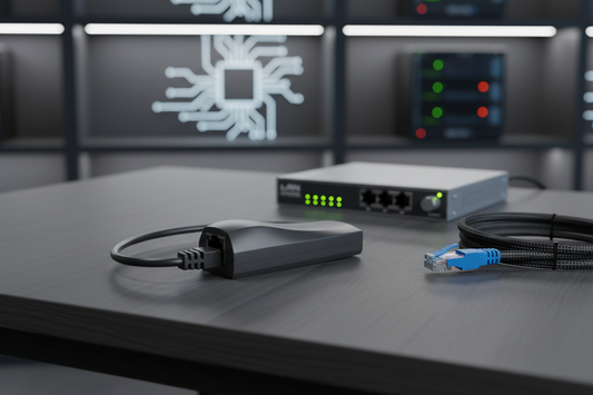 LAN Turtle network reconnaissance device in professional security testing environment