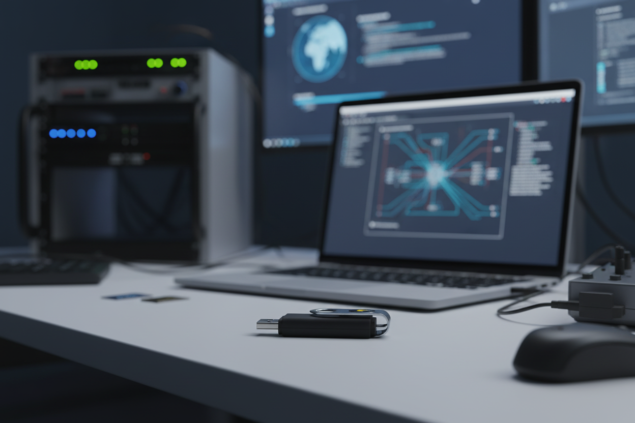 USB Rubber Ducky keystroke injection tool in professional penetration testing environment